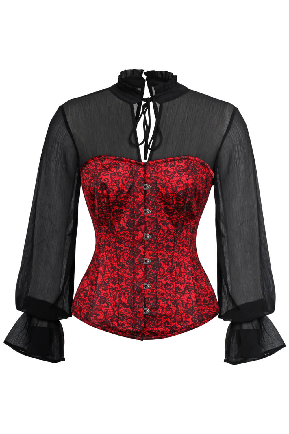 Harva Red Overbust Corset