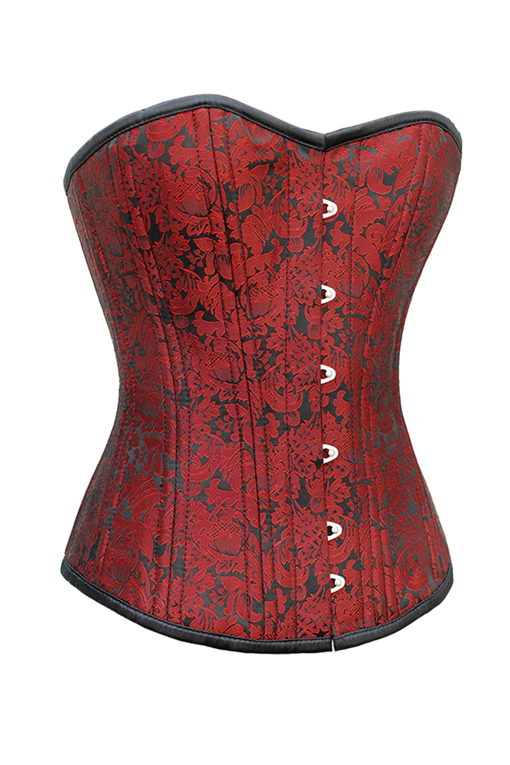Terena Maroon Overbust Waist Training Corset