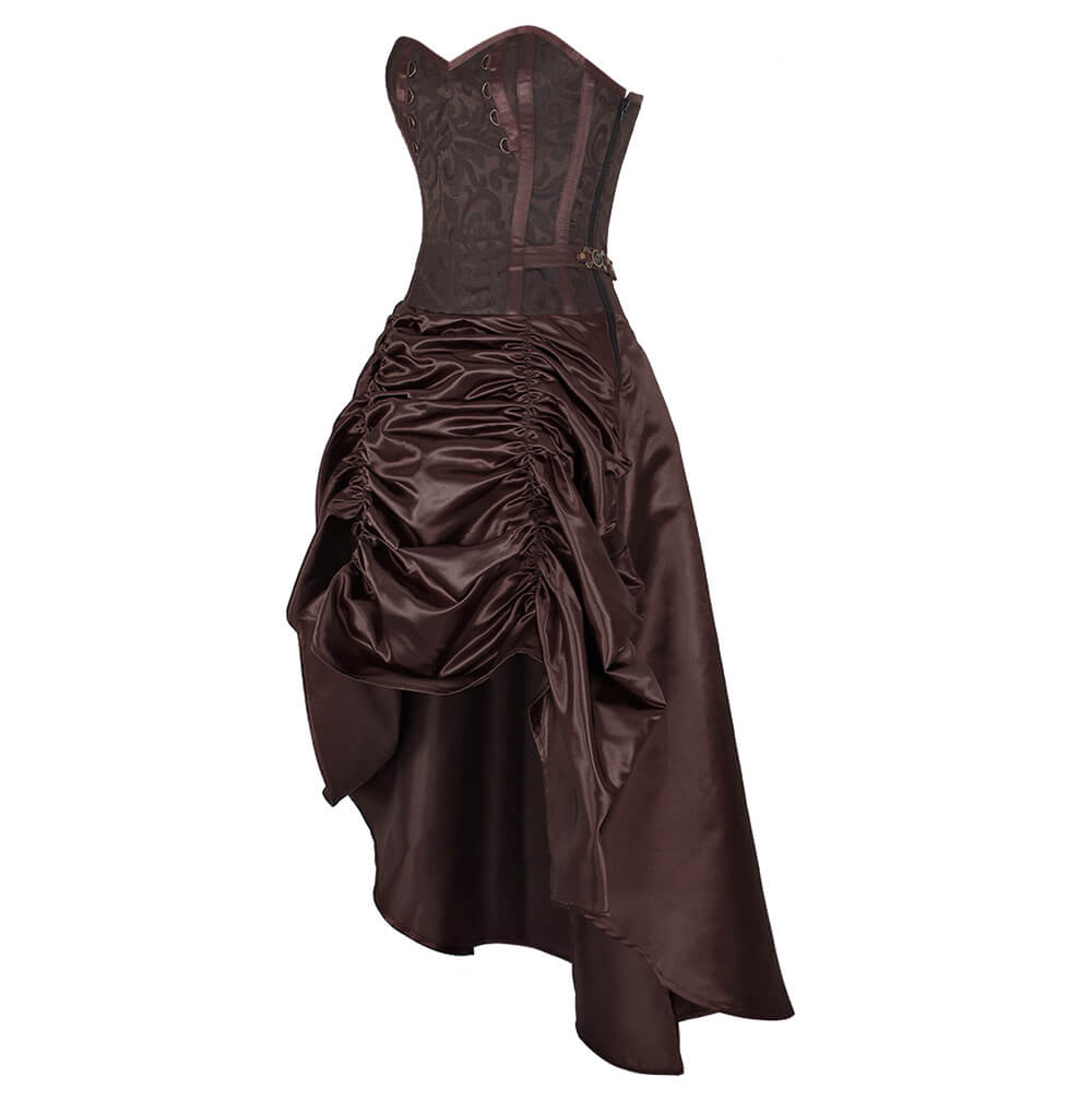Barnardel Steampunk Brokat-Korsettkleid