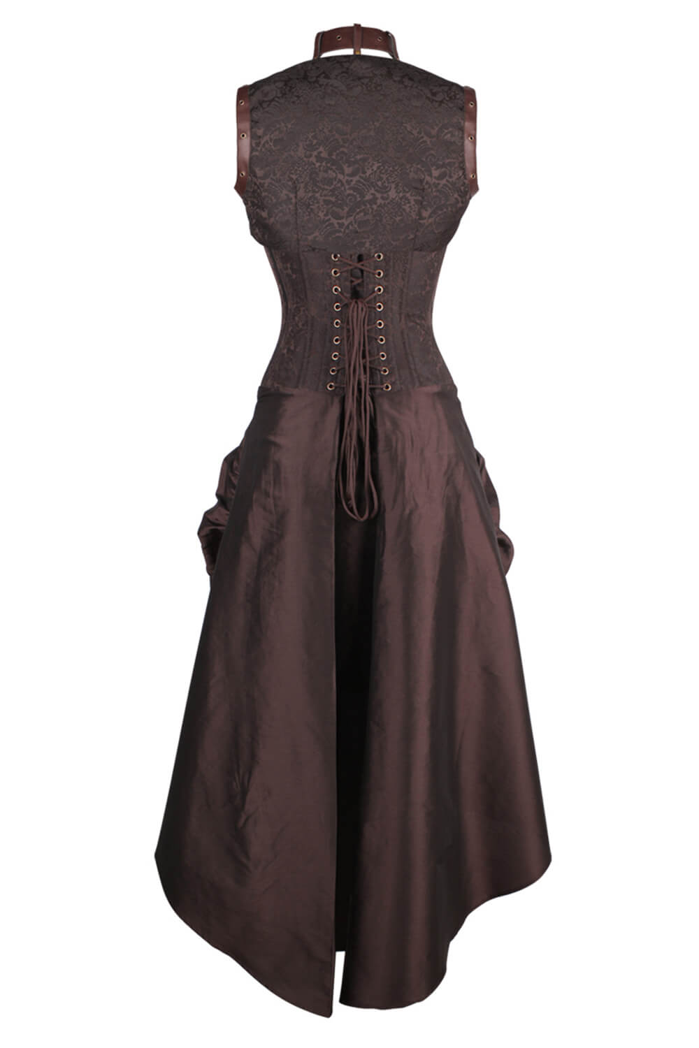Floriano Steampunk-Korsettkleid mit Überbrustkorsett und passendem Bolero