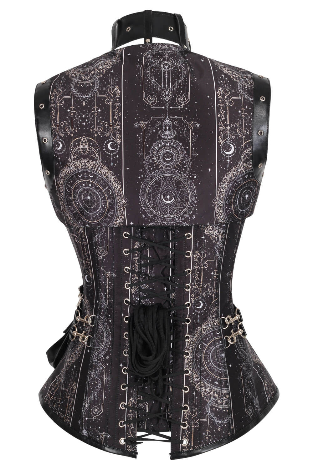 Tasharra Overbust Korsett mit himmlisch inspiriertem Print