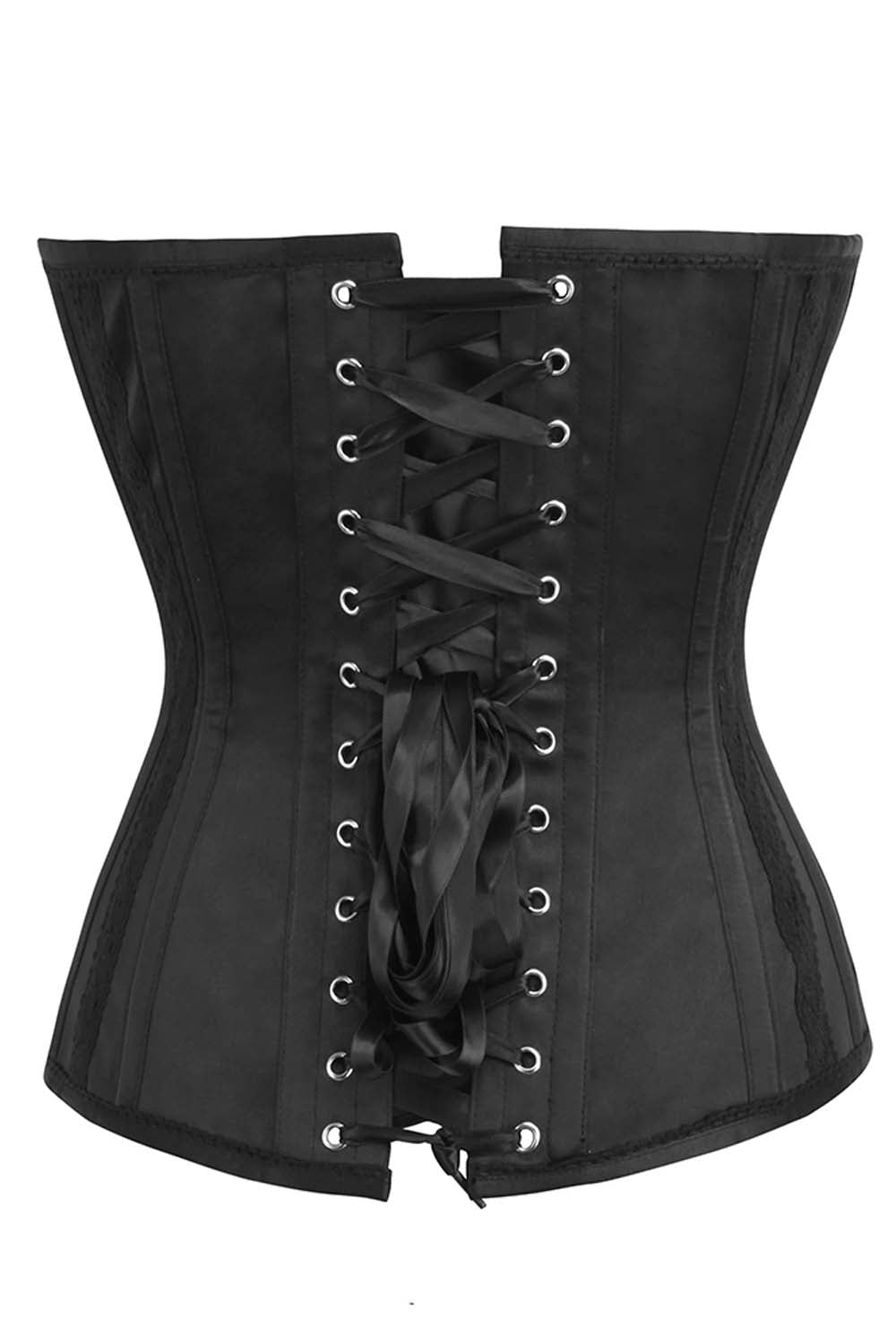 Remi Black Duchess Satin Overbust Corset