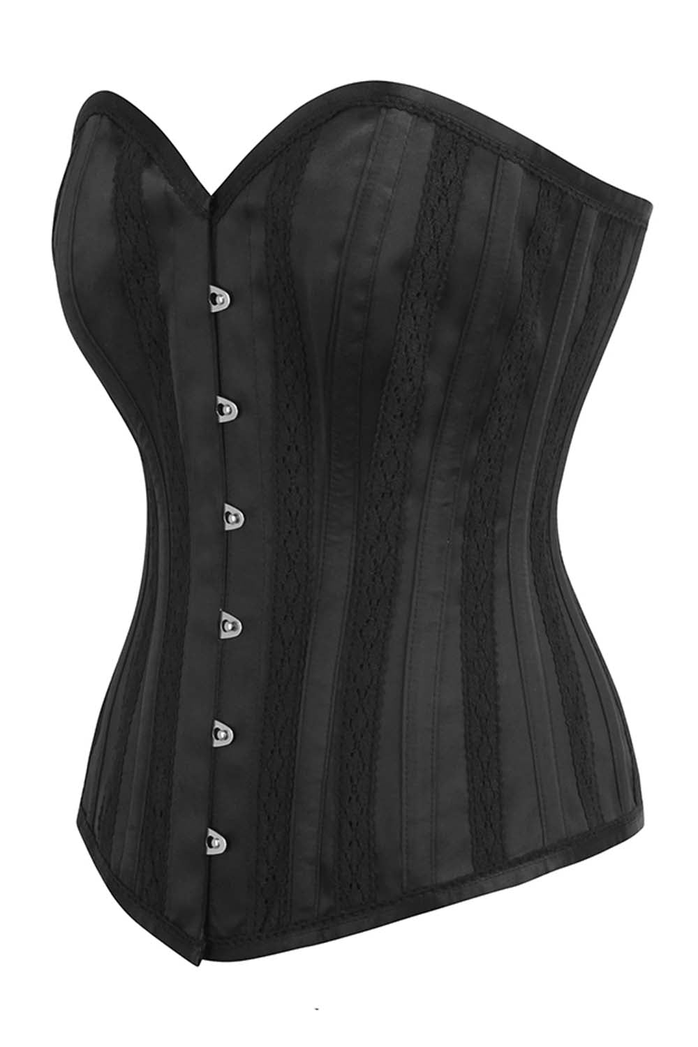 Remi Black Duchess Satin Overbust Corset