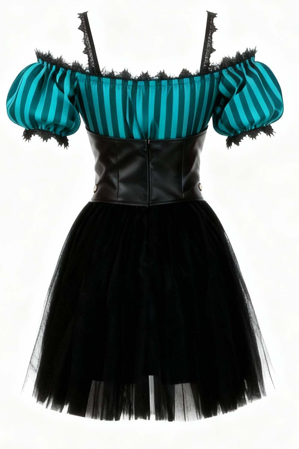 Shawnette Off-Shoulder Mini Black Skirt Dress