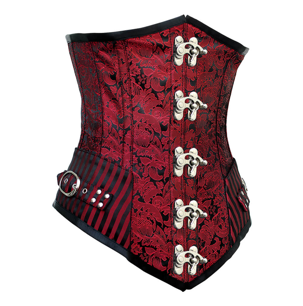 Luz Unterbrust-Brokat-Steampunk-Korsett