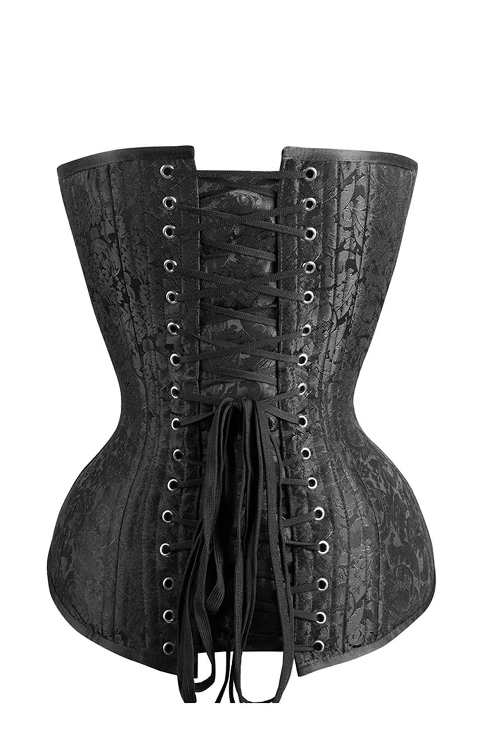 Brenee Overbust Waist Training Black Corset