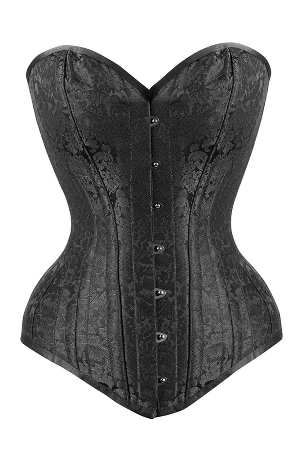 Brenee Overbust Waist Training Black Corset