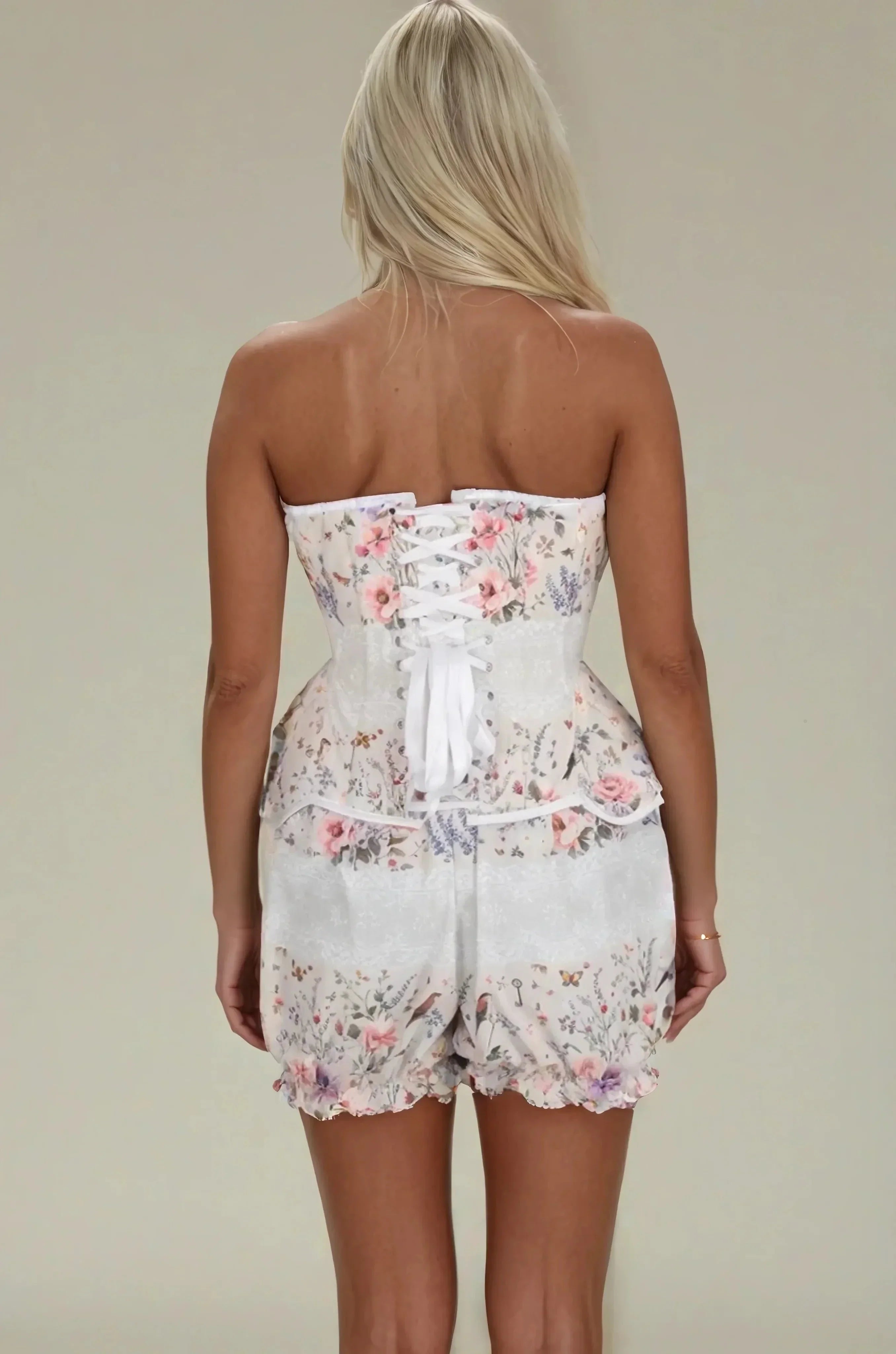 Kimberlynn French Garden Korsett- und Bloomer-Set