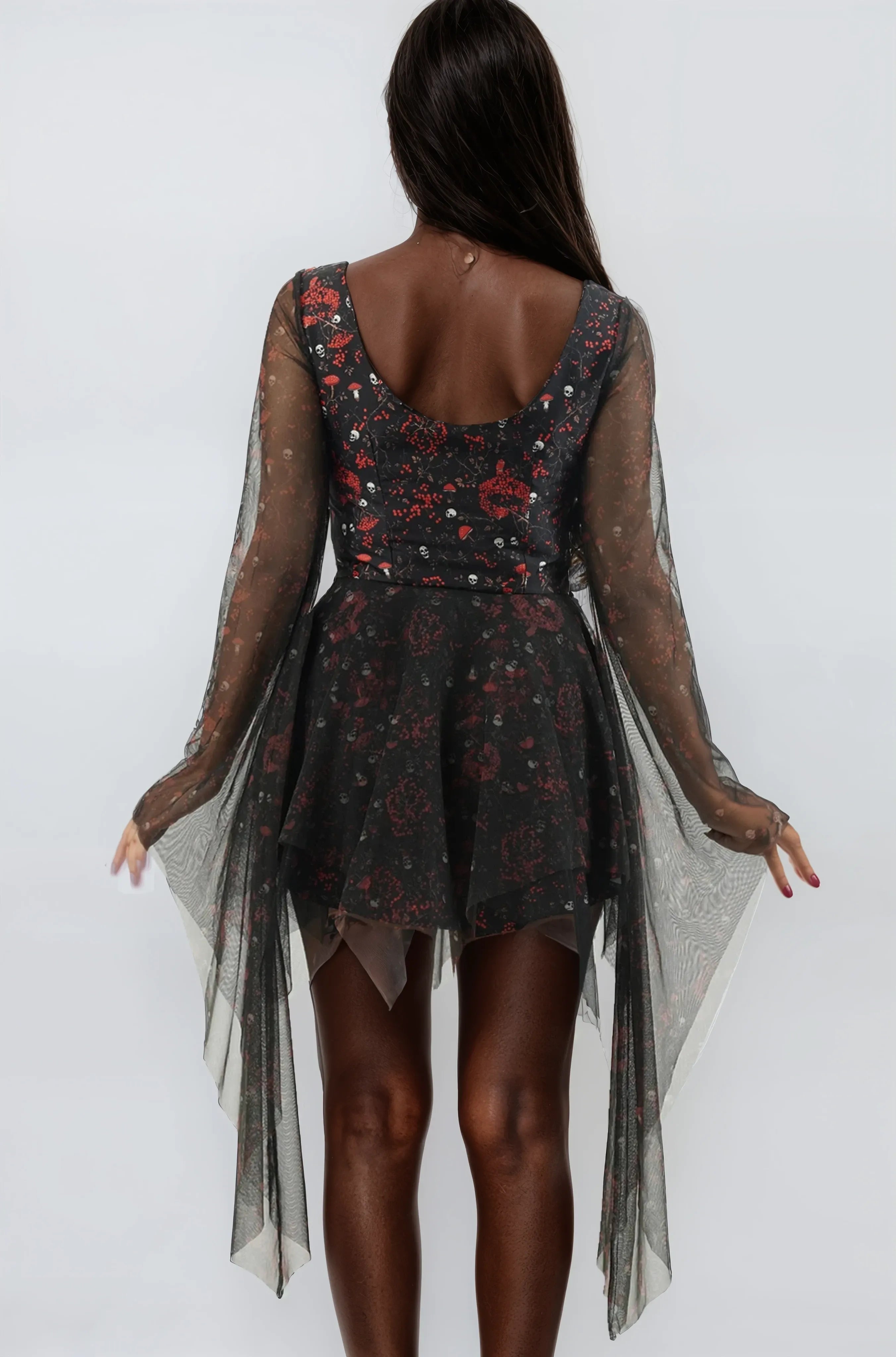 Hayami Gothic-inspiriertes Totenkopfkleid