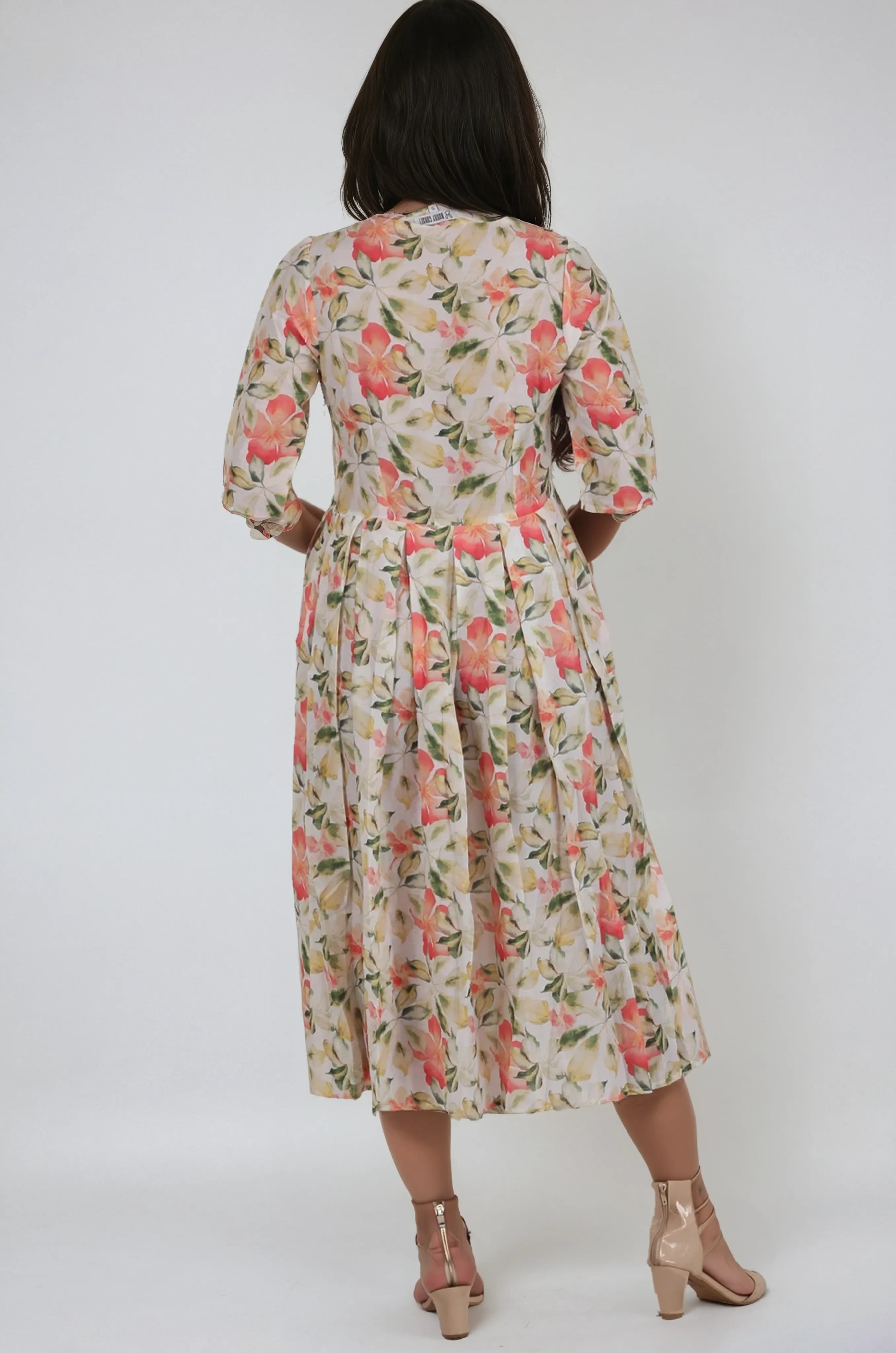 Kenna Kleid mit Rundhalsausschnitt und Print