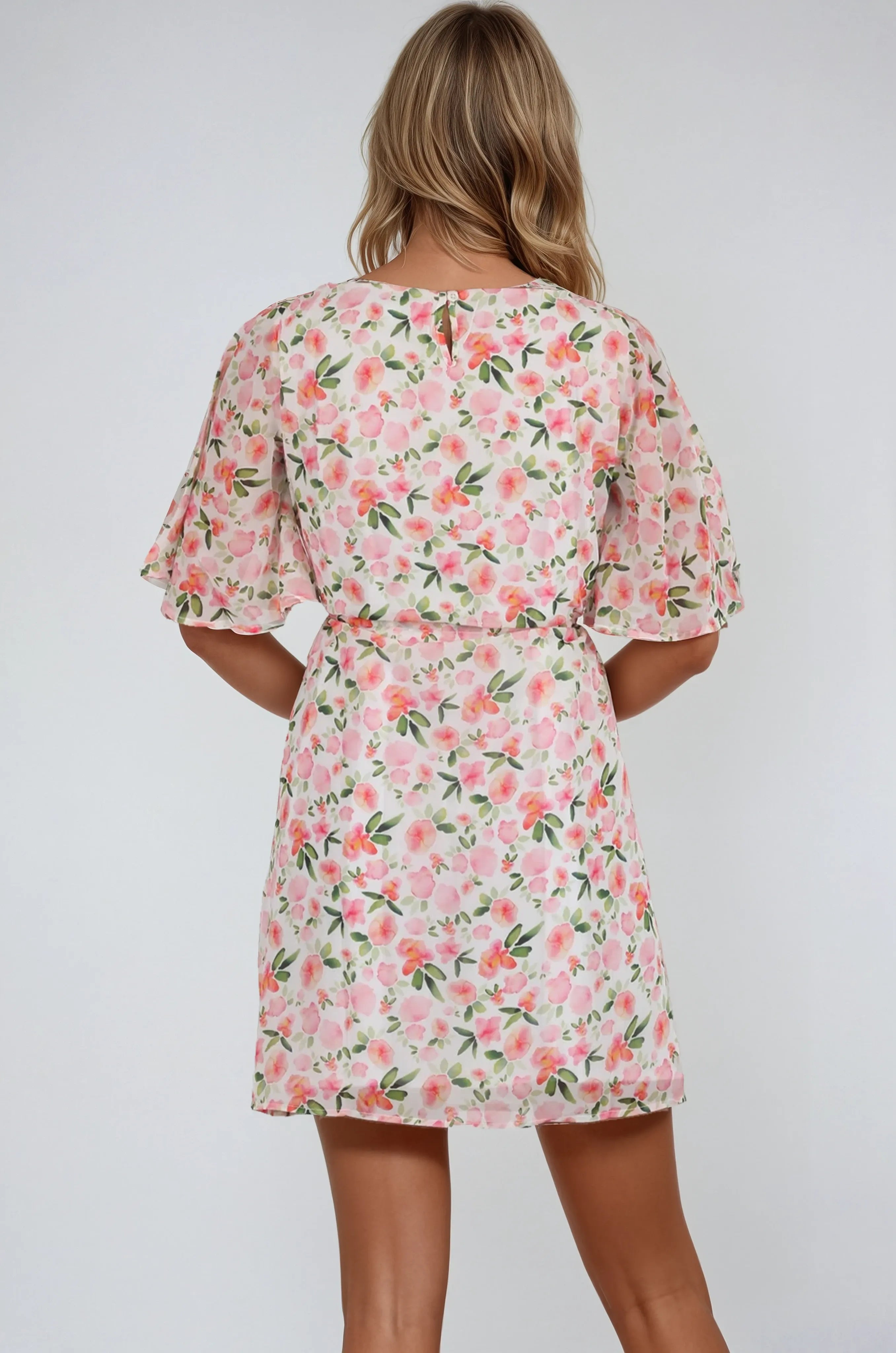 Joanna Midikleid mit Kordelzug in der Taille