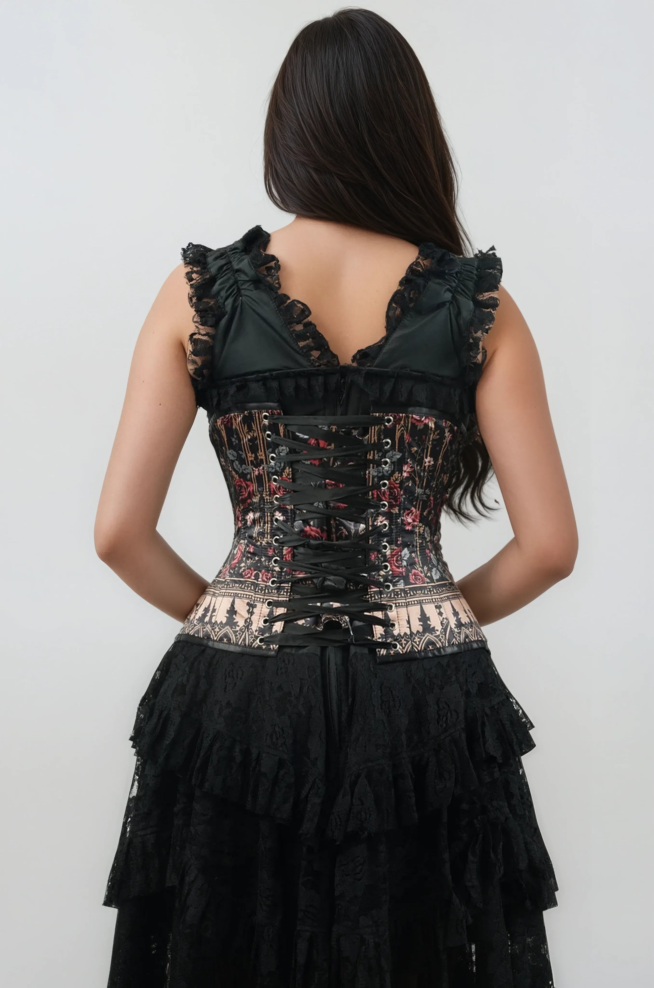 Brenley Rose Curvy Unterbrustkorsett