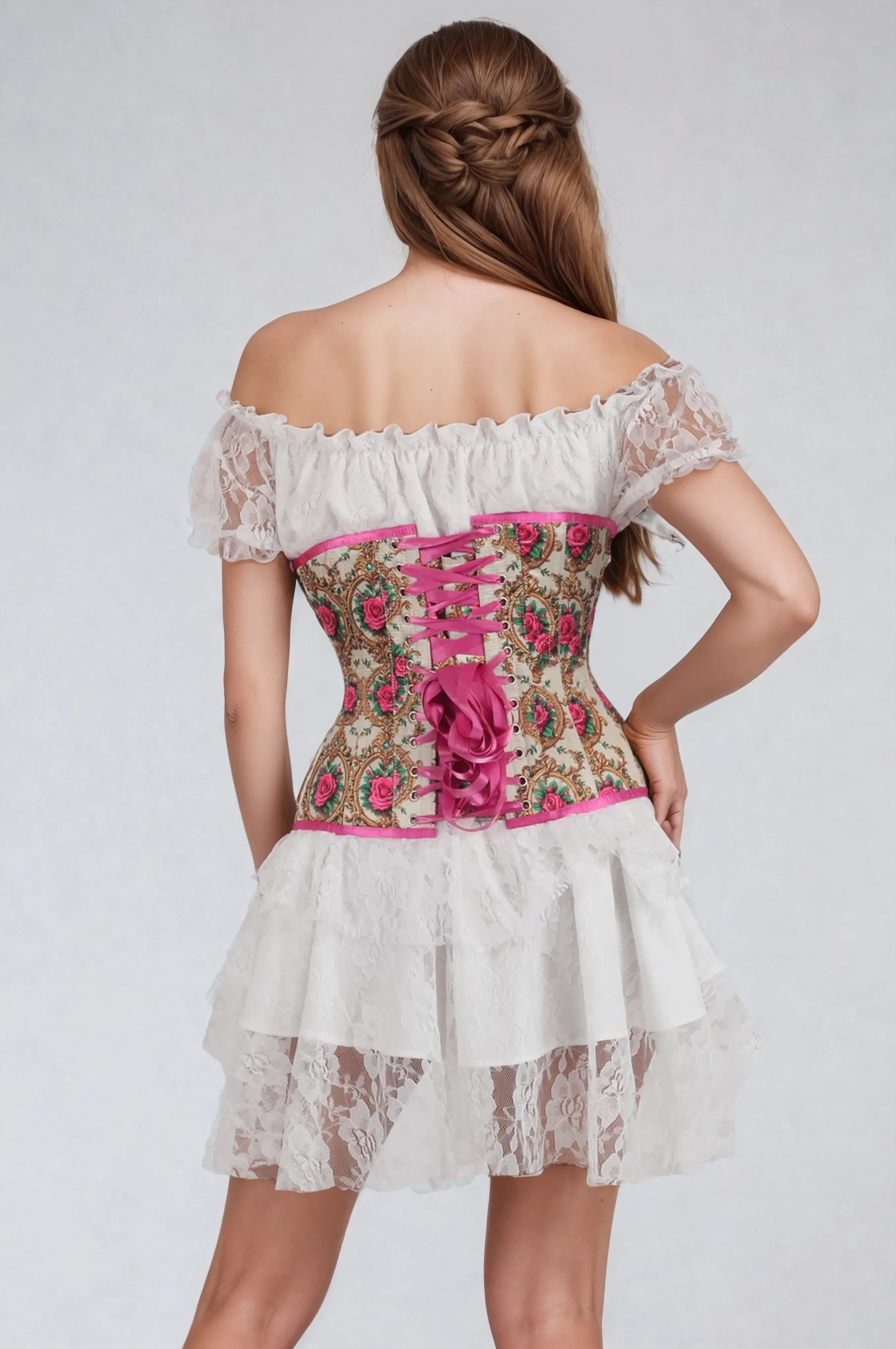 Marla Satin Curvy Korsett