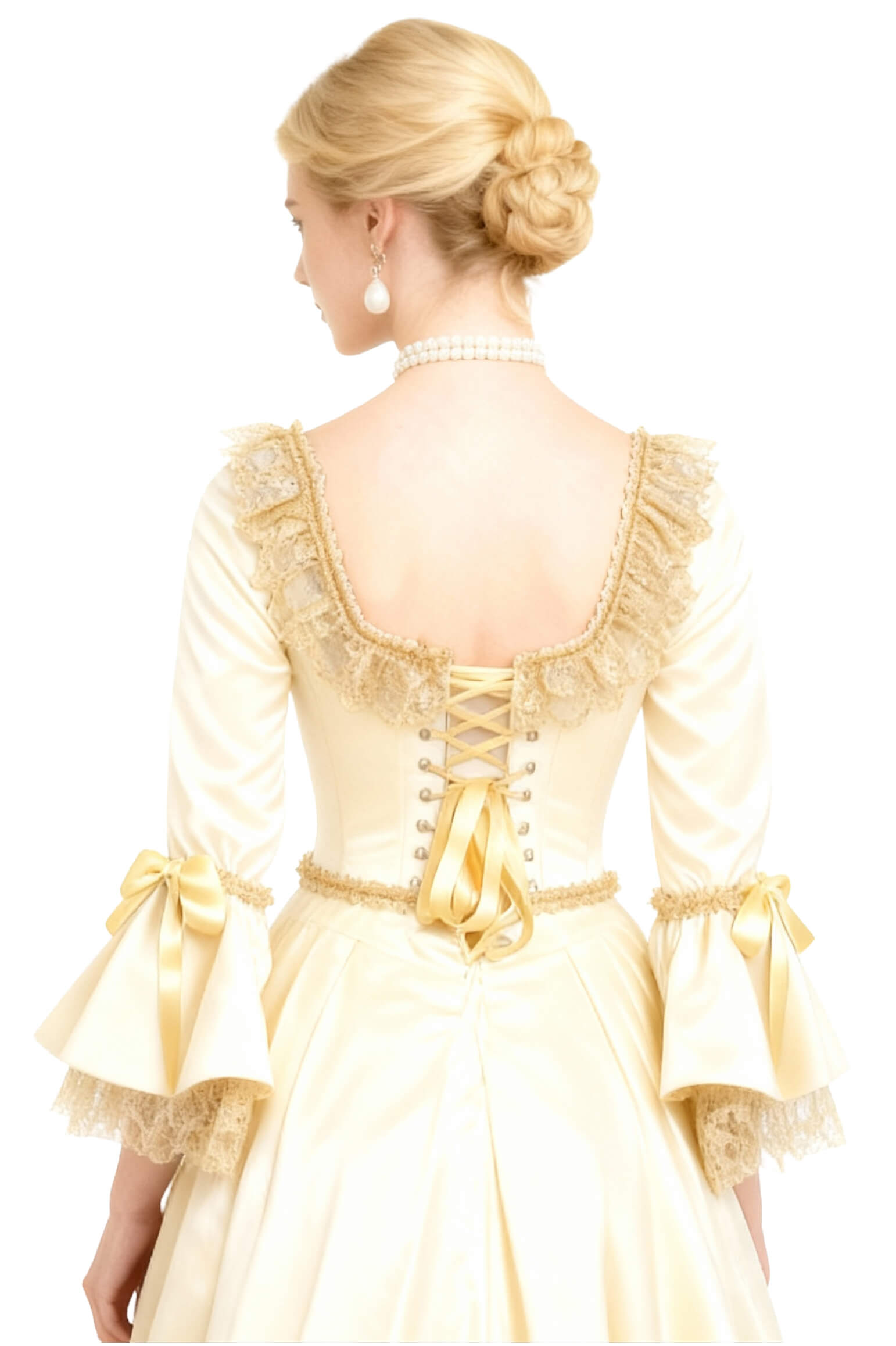 Darbey Rokoko Brokat Überbrustkorsett