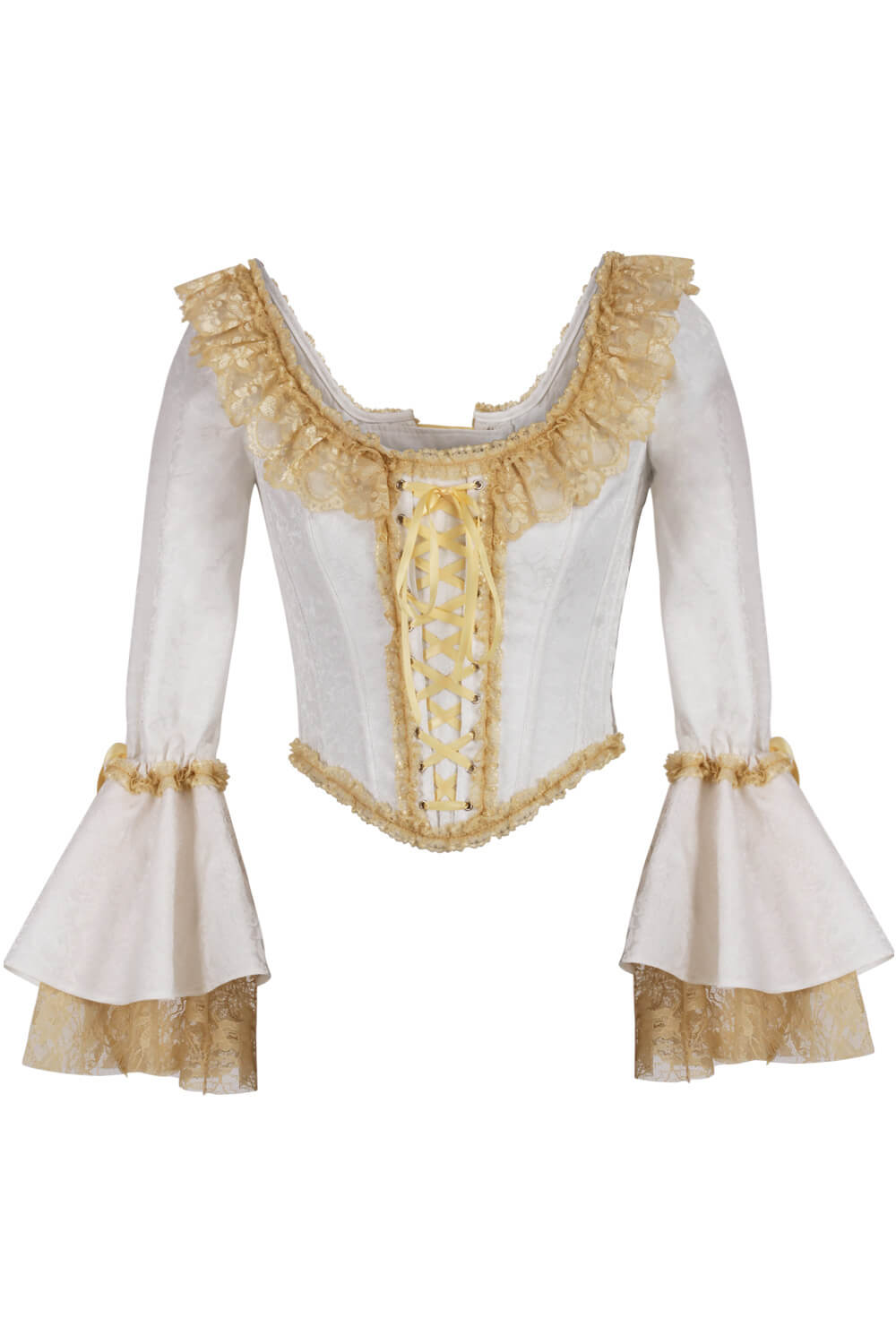 Darbey Rokoko Brokat Überbrustkorsett