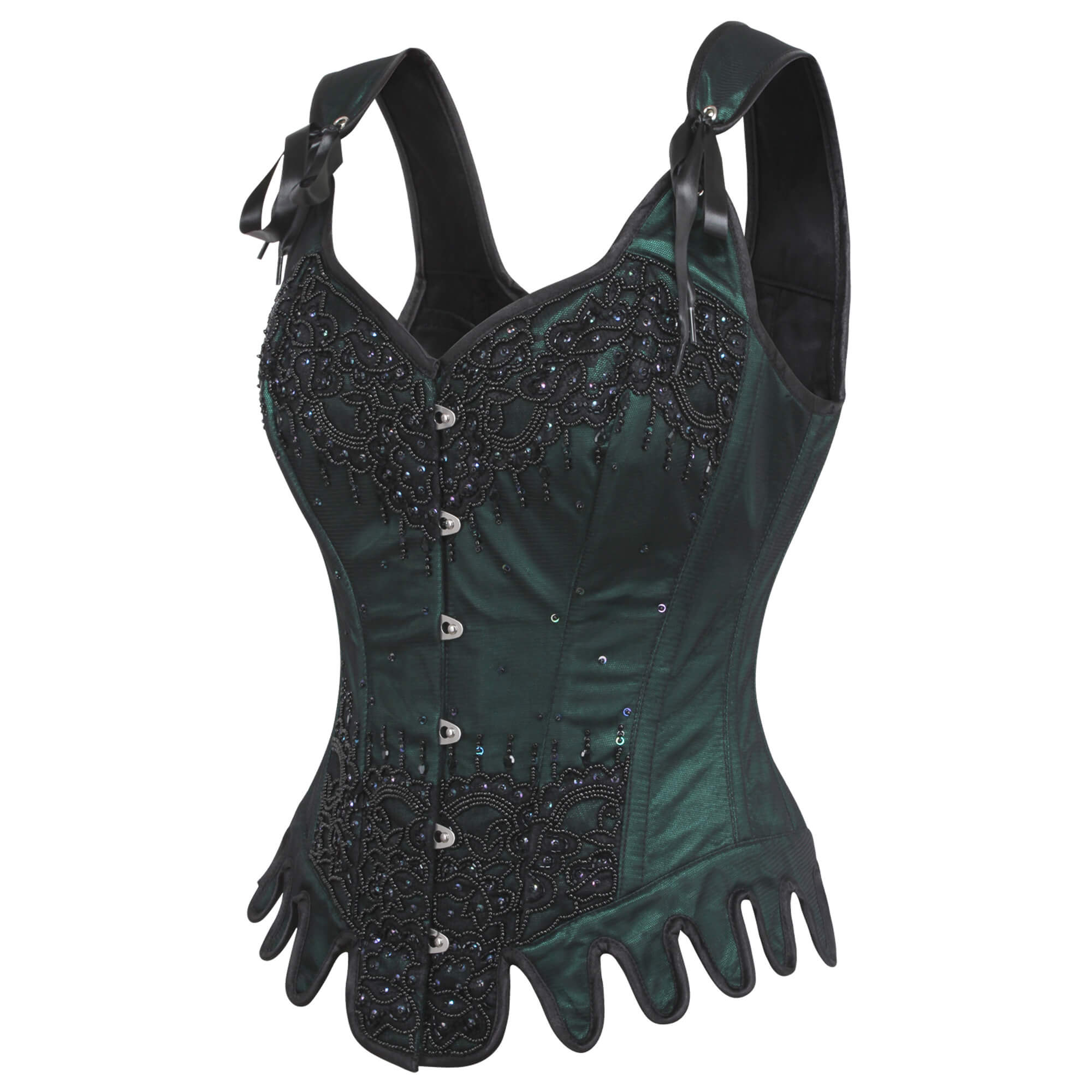 Faye Green Couture Korsett mit Schulterträgern