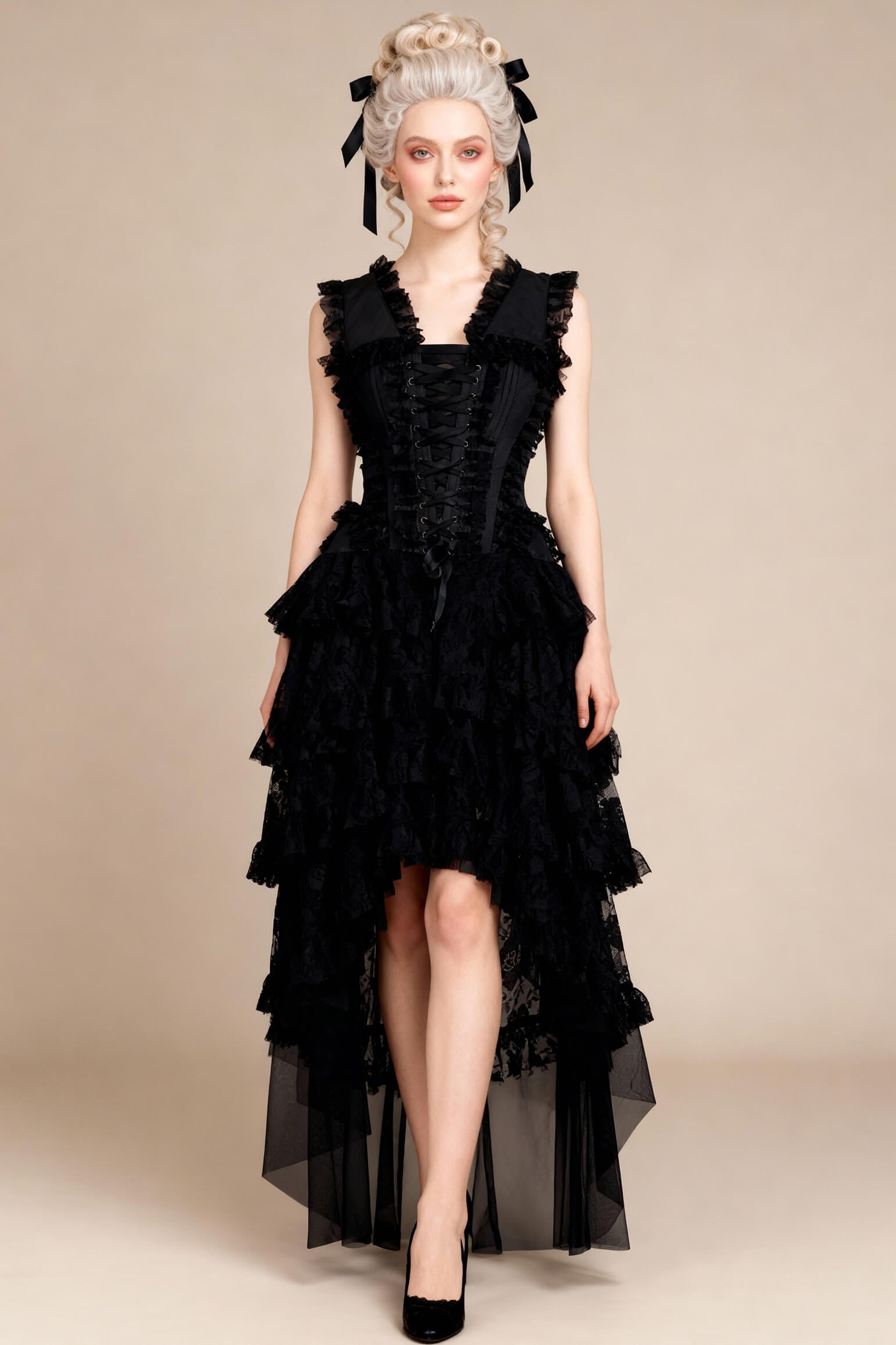 Talina Rokoko-Goldtaft-Anastasia-Korsettkleid