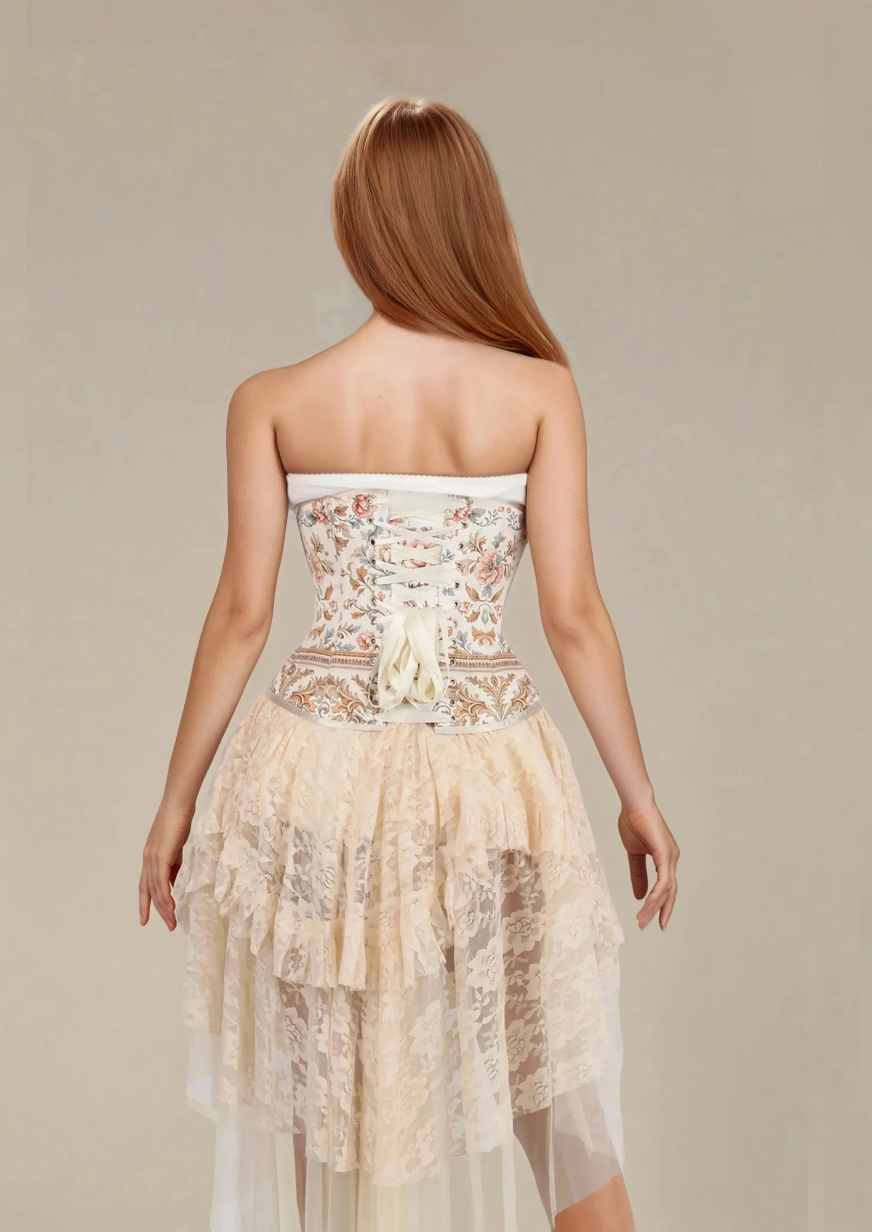 Beverle Floral Unterbrustkorsett