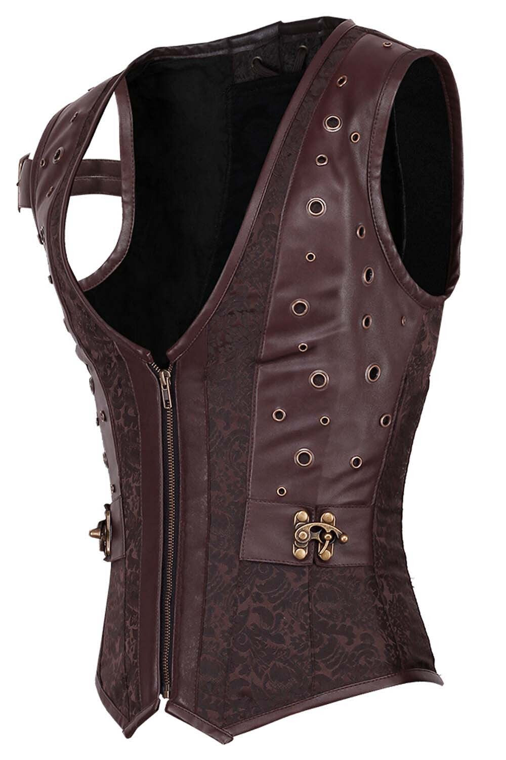 Edelf Unterbrustkorsett im Steampunk-Stil für Herren